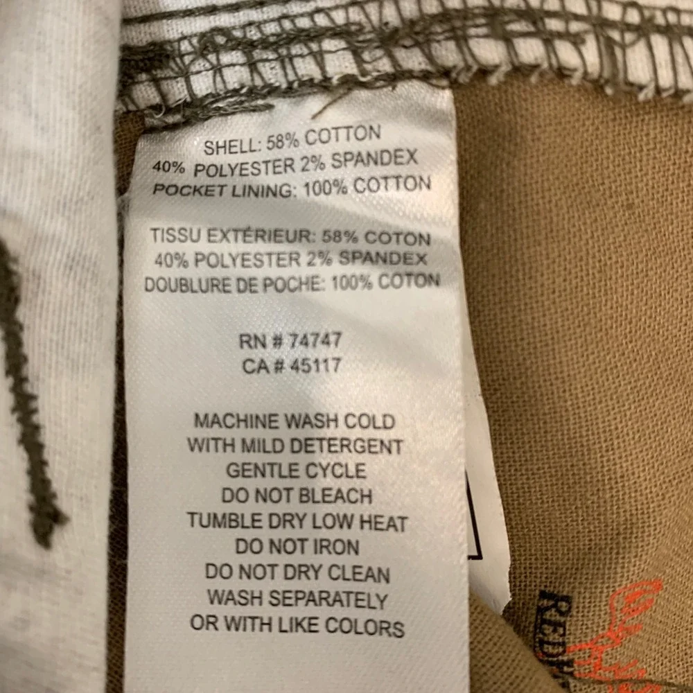 RedHead Silent-Hide Cargo Pants Youth 2XL Green Strata Camo Excellent Stretch